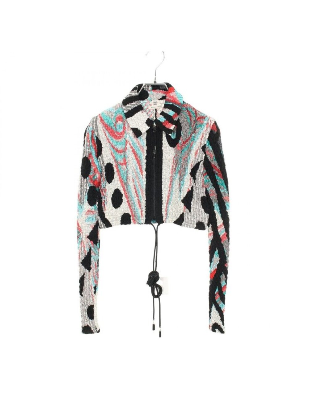Hermes Twill Laine Zip Up Silk Short Jacket - Picture 1 of 4